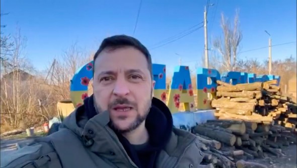 Zelenski a vizitat Donbasul, în apropiere de linia frontului